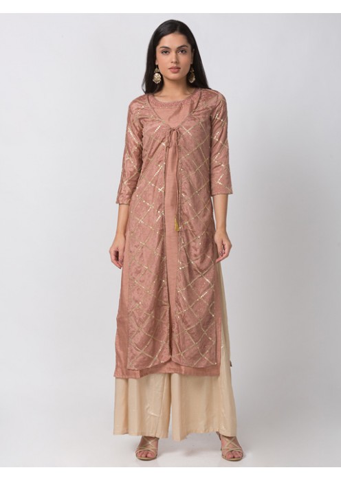 Dusky Pink Twin Kurta 