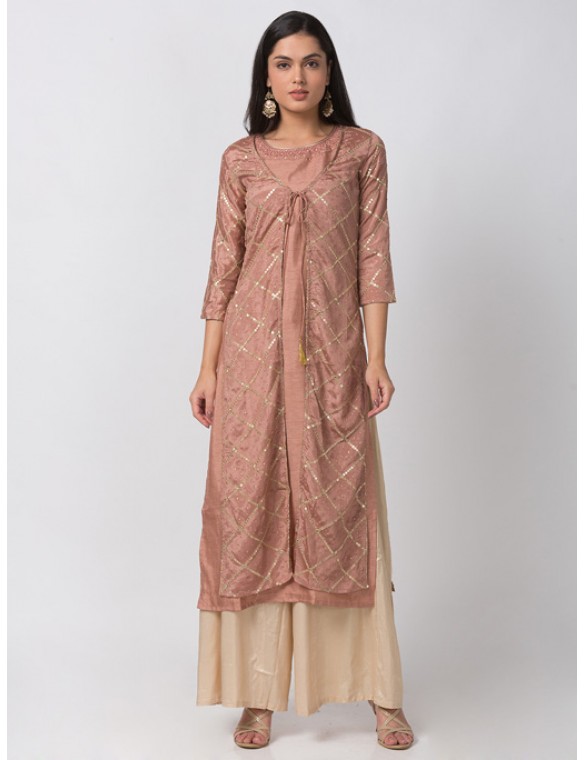 Dusky Pink Twin Kurta 