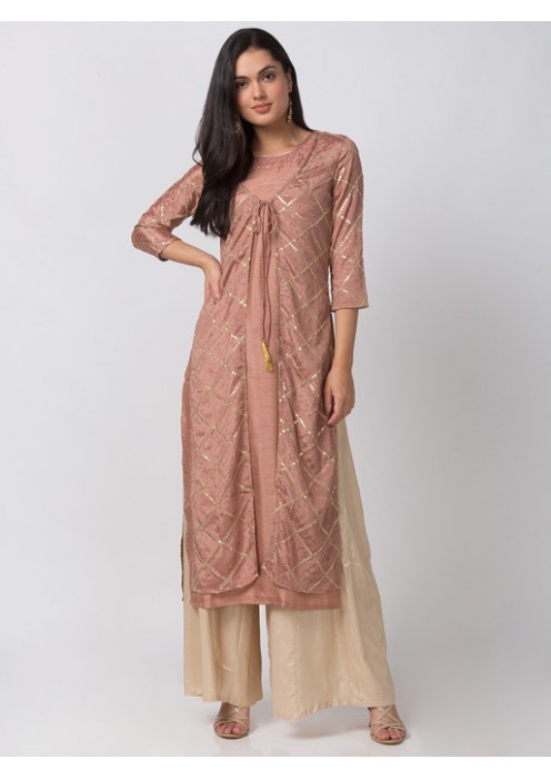 Dusky Pink Twin Kurta 