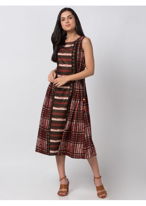 Rust  Straight Fit Dress