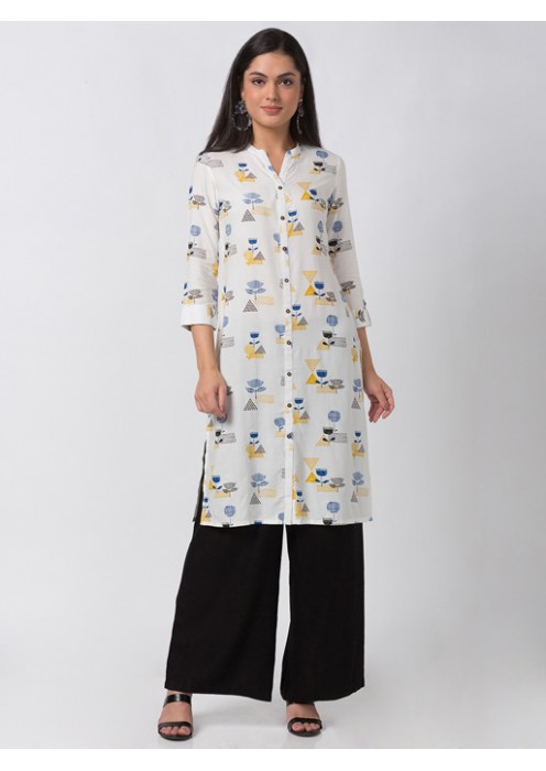 Multicolour printed kurta