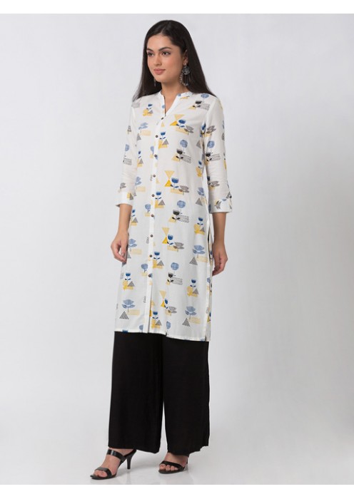 Multicolour printed kurta