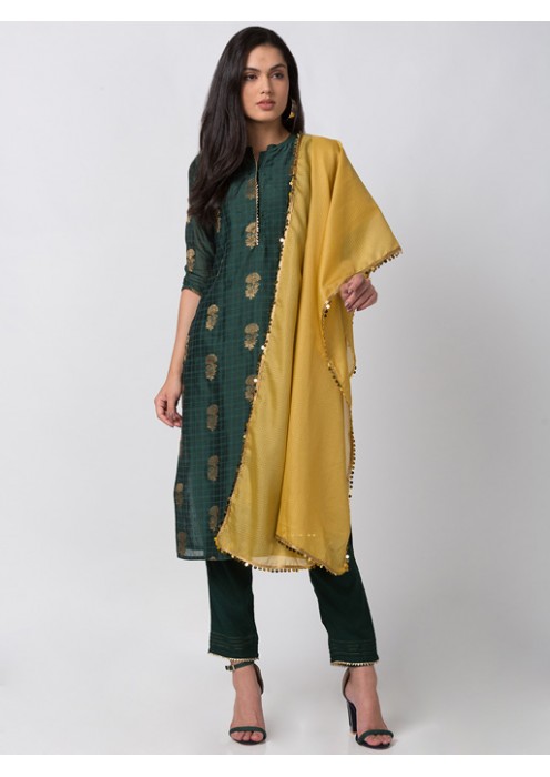 Green Women Kurta Set