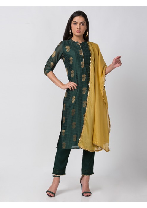 Green Women Kurta Set