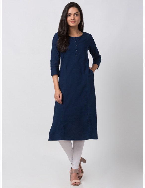 Navy Kurta