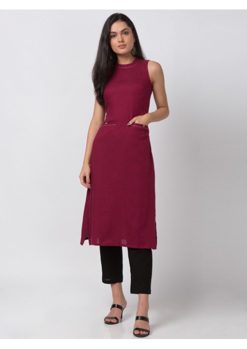 Beet Red Kurta