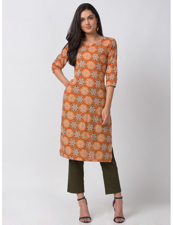 Orange Kurta