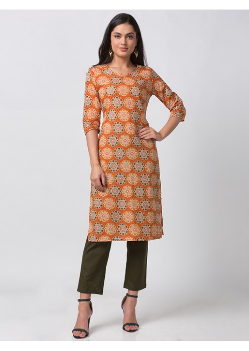 Orange Kurta