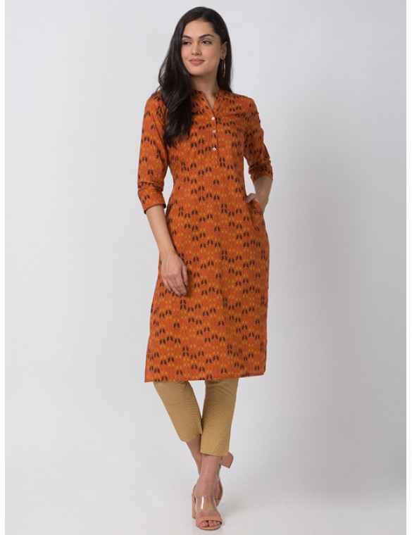 Rust Kurta