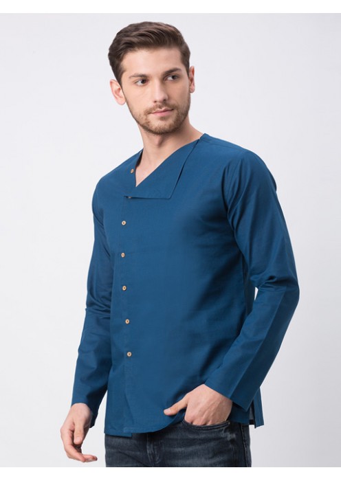 Teal Full Sleeve Kurta