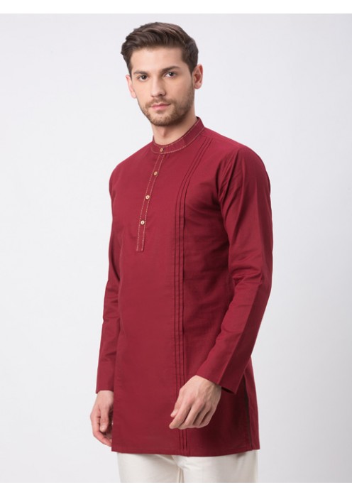 Maroon Full Sleeve Kurta