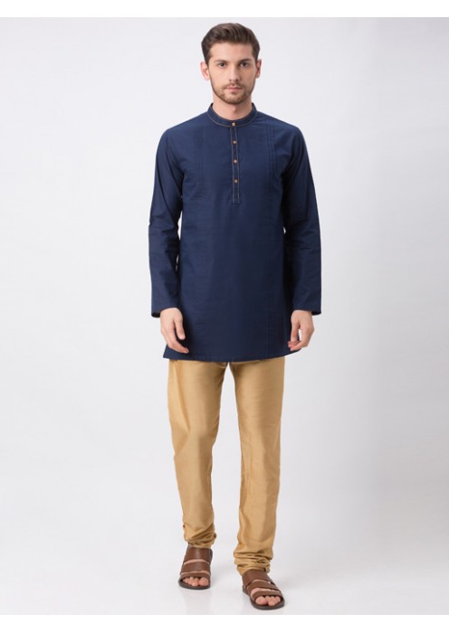 Navy Full Sleeve Kurta