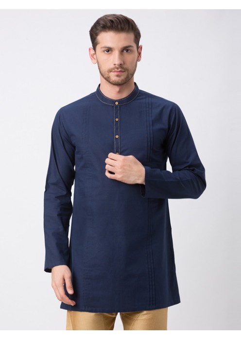 Navy Full Sleeve Kurta