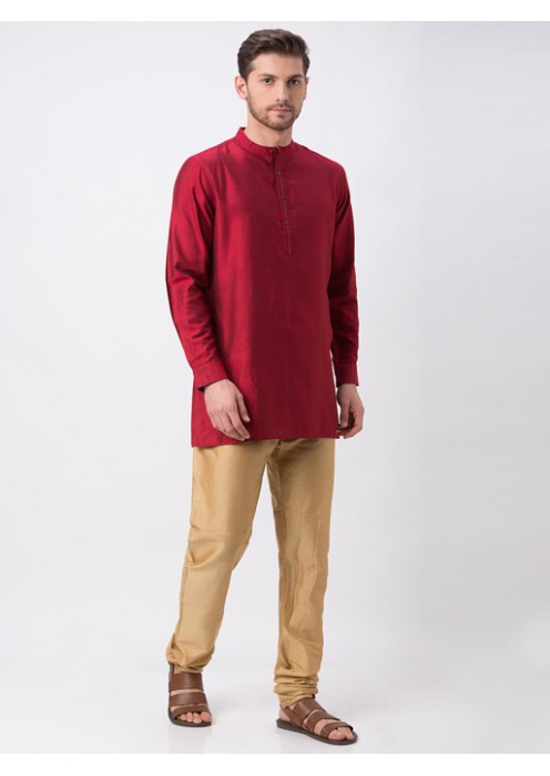 Maroon Full Sleeve Kurta