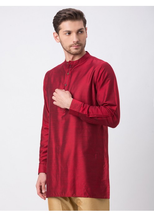 Maroon Full Sleeve Kurta