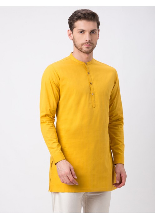 Mustard Full Sleeve Kurta