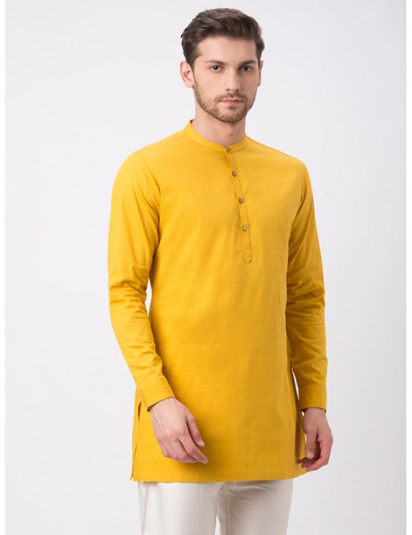 Mustard Full Sleeve Kurta