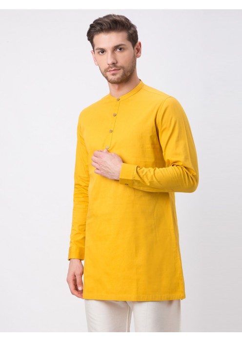 Mustard Full Sleeve Kurta