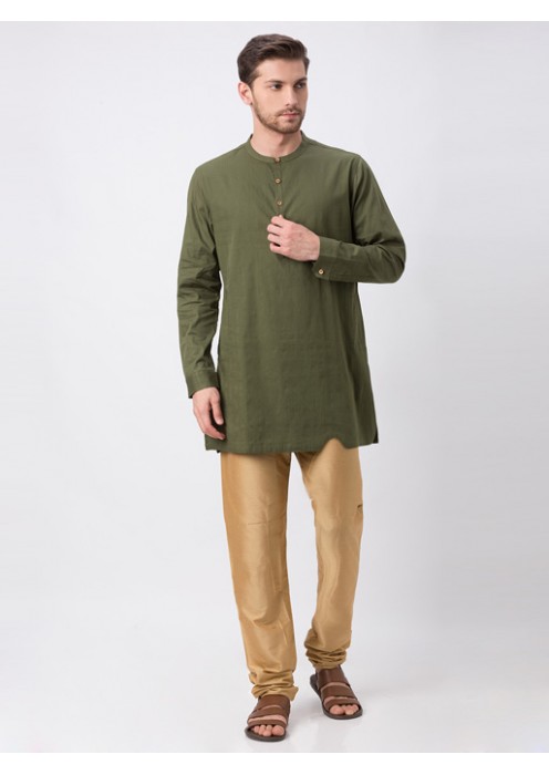 Olive Full Sleeve Kurta