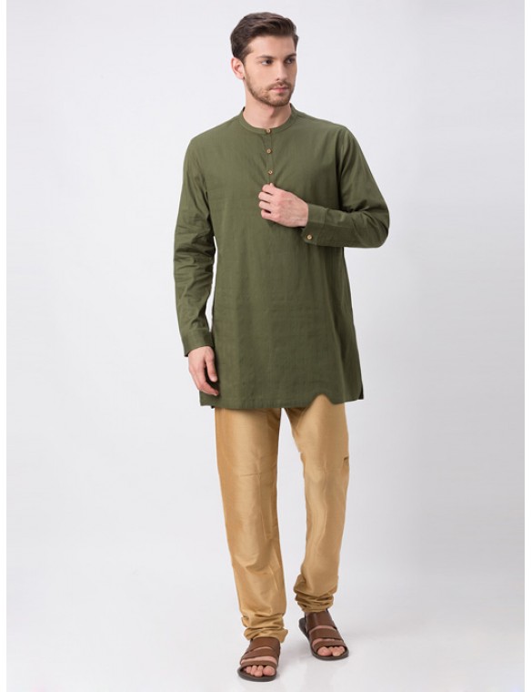 Olive Full Sleeve Kurta