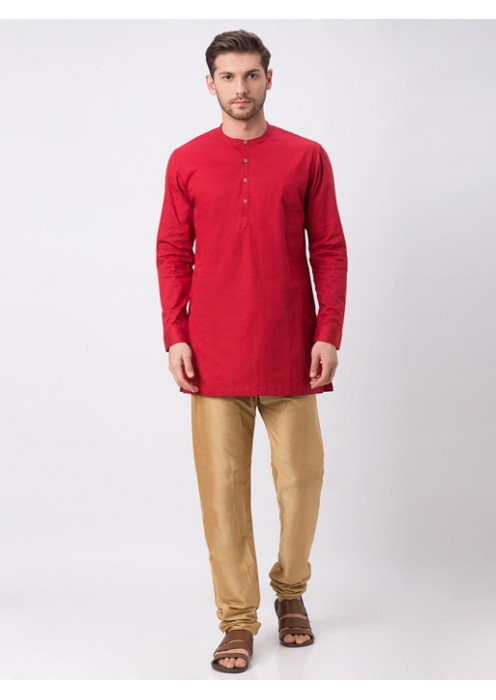 Red Full Sleeve Kurta