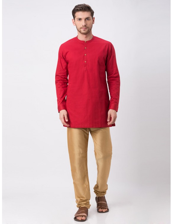 Red Full Sleeve Kurta