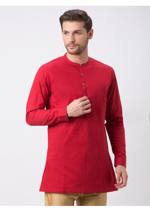 Red Full Sleeve Kurta