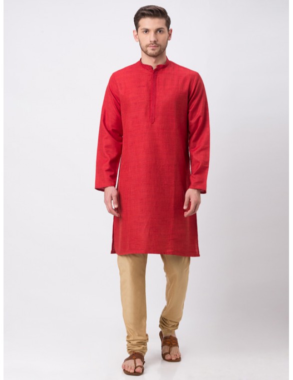 Maroon Full Sleeve Kurta