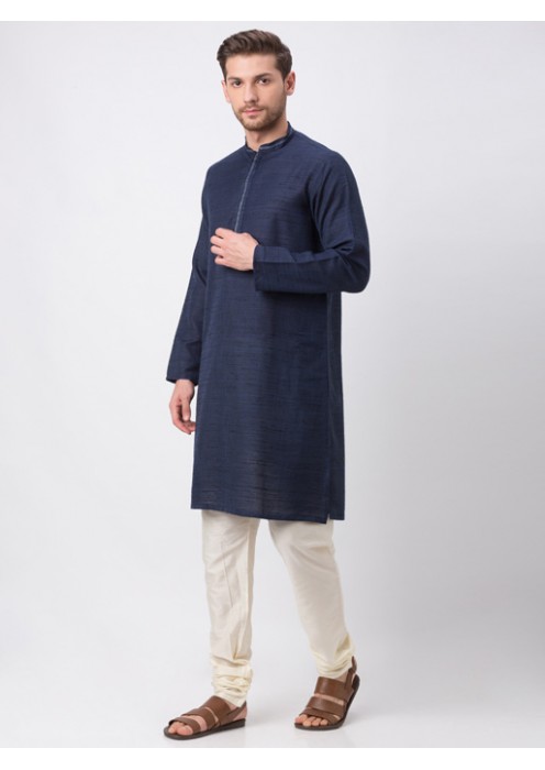 Navy Full Sleeve Kurta