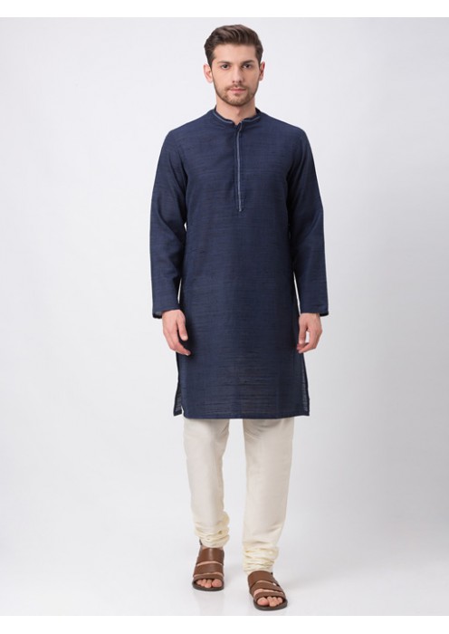 Navy Full Sleeve Kurta