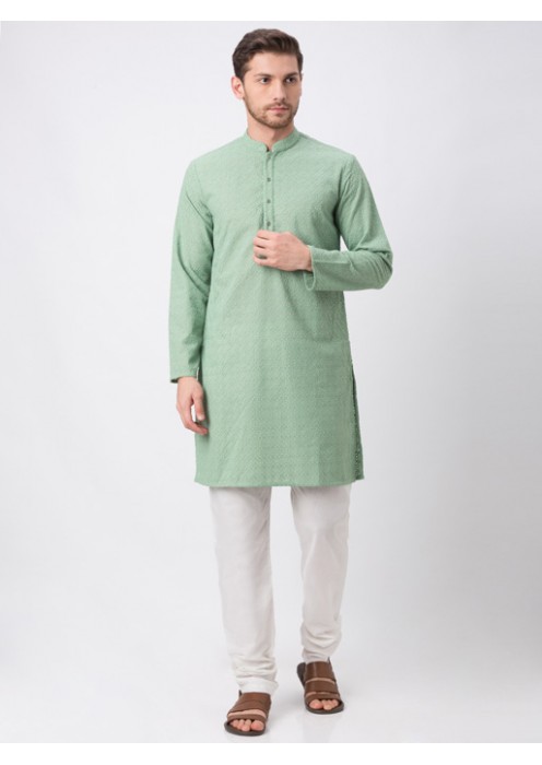 Men Green Full Sleeve Kp Set