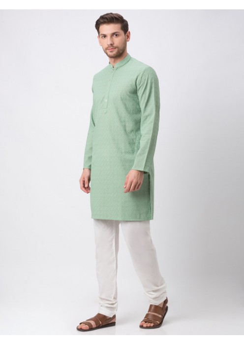 Men Green Full Sleeve Kp Set