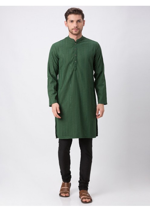 Military Green Kurta Set