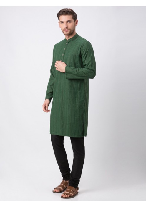 Military Green Kurta Set