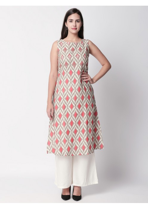 Coral Printed Kurta 