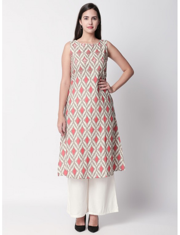 Coral Printed Kurta 