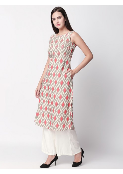 Coral Printed Kurta 