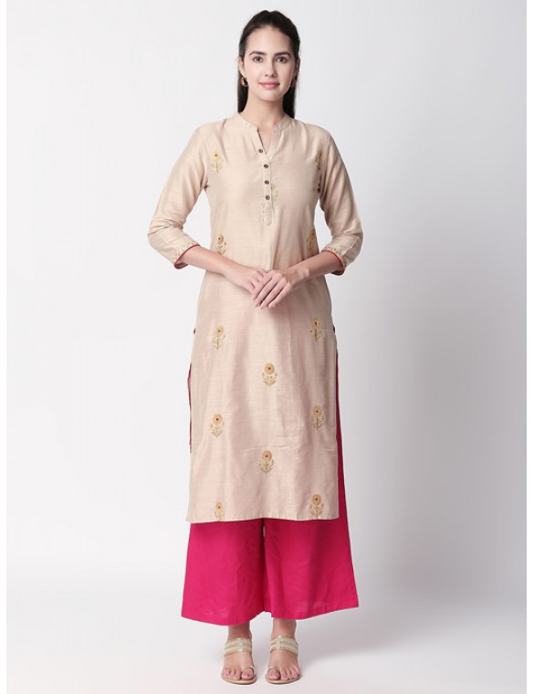 Beige Kurta