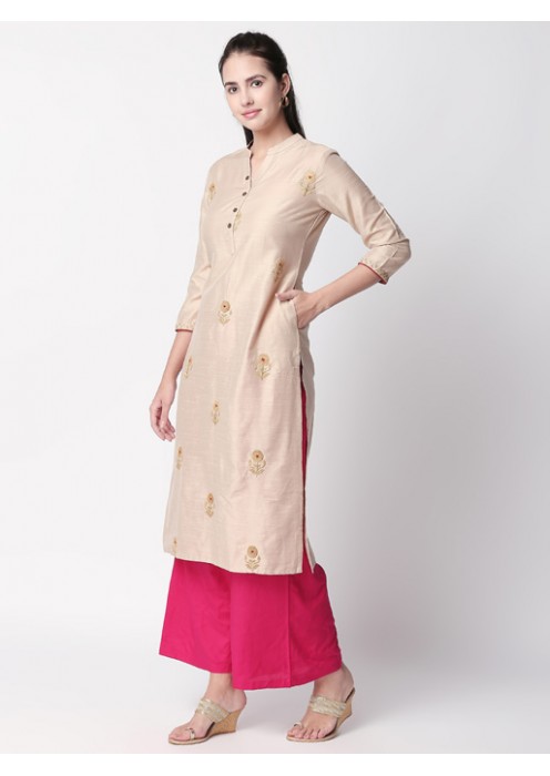 Beige Kurta