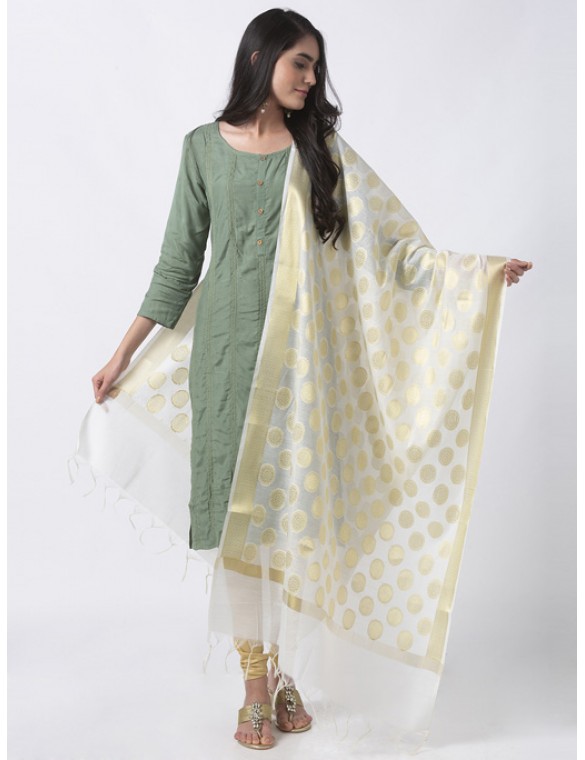 Offwhite Chanderi Dupatta