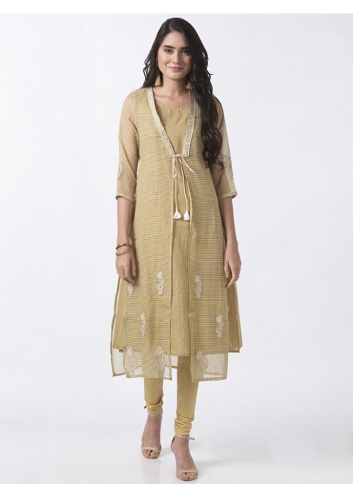 Beige Twin Kurta 