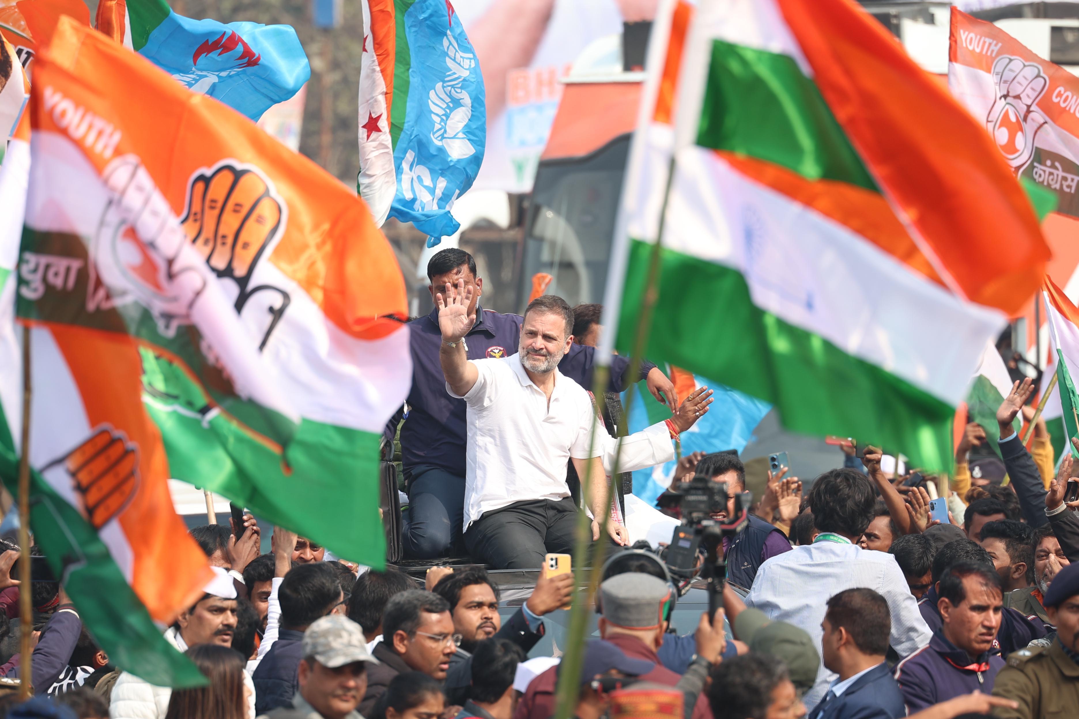 Rahul Gandhi Road Show In Bihar